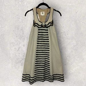 Mayle Striped Sleeveless T Back Baby Doll Dress size 4